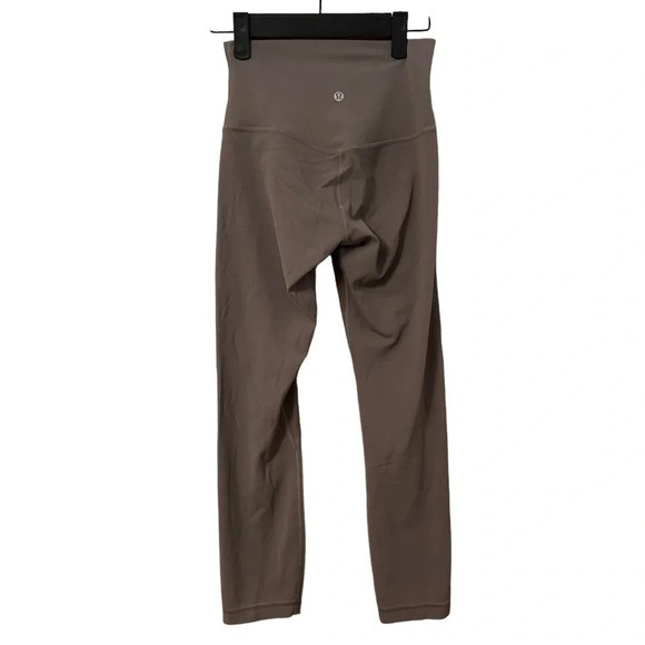 LULULEMON GRAY ALIGN HIGH RISE CROP LEGGINGS - Picture 2 of 3